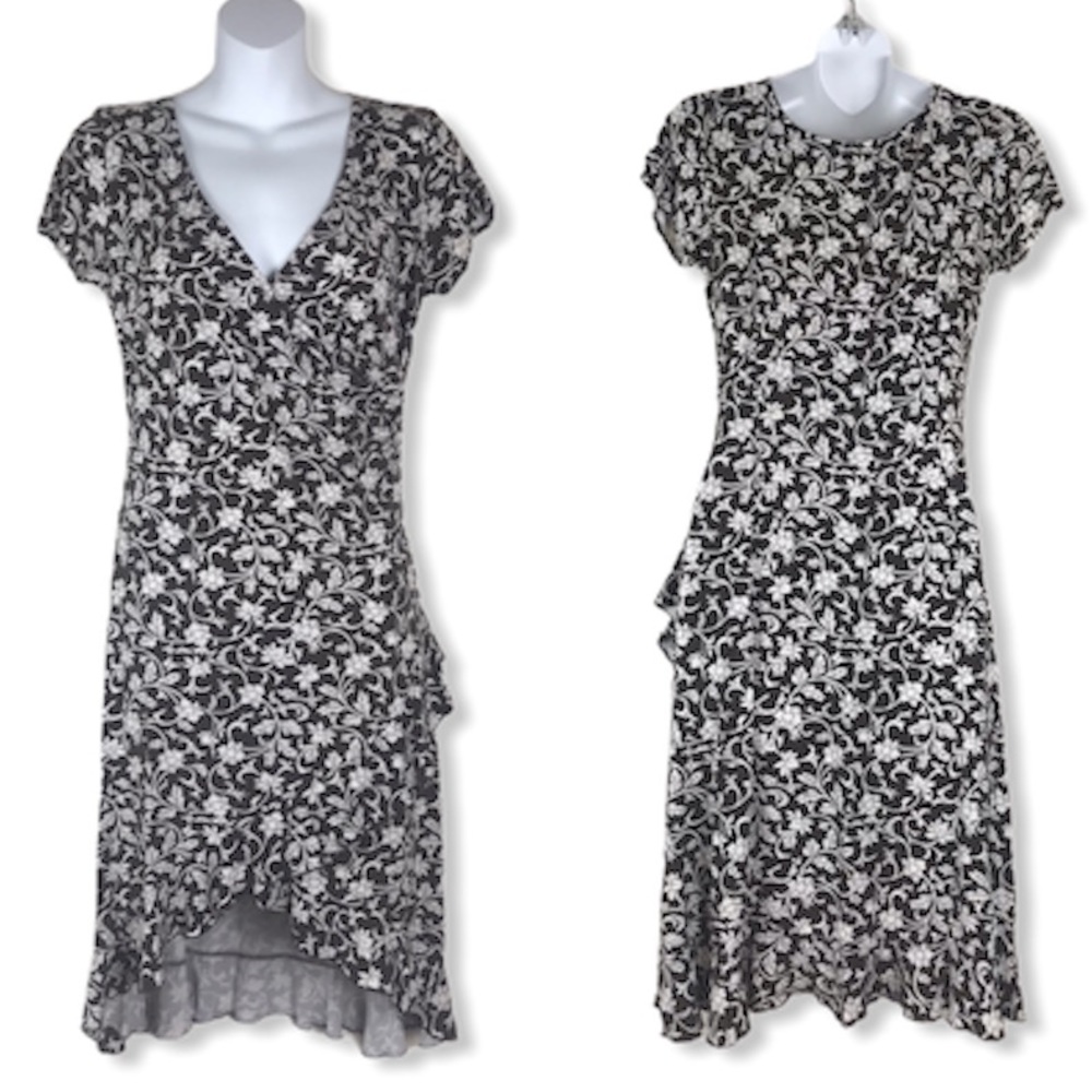 Philip Decaprio floral high low vintage dress